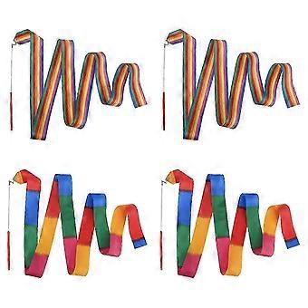 4pcs Rhythmic Performance For Gymnastics Flexible Dance Ribbon Party Favors Kids_yzab1