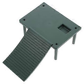 Piattaforma per crogiolarsi al sole per tartarughe, grande piattaforma per crogiolarsi al sole per rettili, per proprietari di animali domestici, verde, 22x14x6,5 cm, 1 pezzo