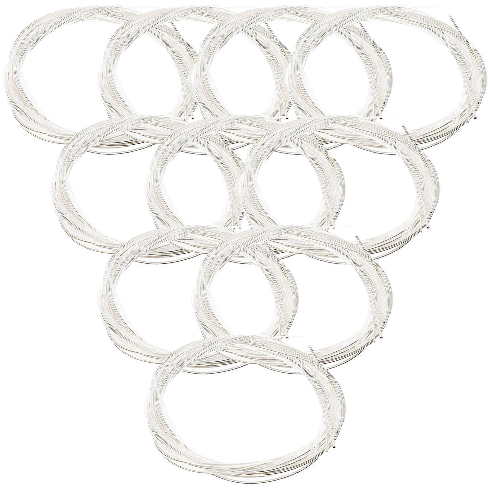 10 Packs Guitar Strings Folk Guitar Replacement Strings Guitar Nylon Strings