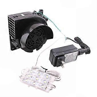 12V 1,5A Vervangende ventilator/ventilator met 3 LED-lampjes (Fg)
