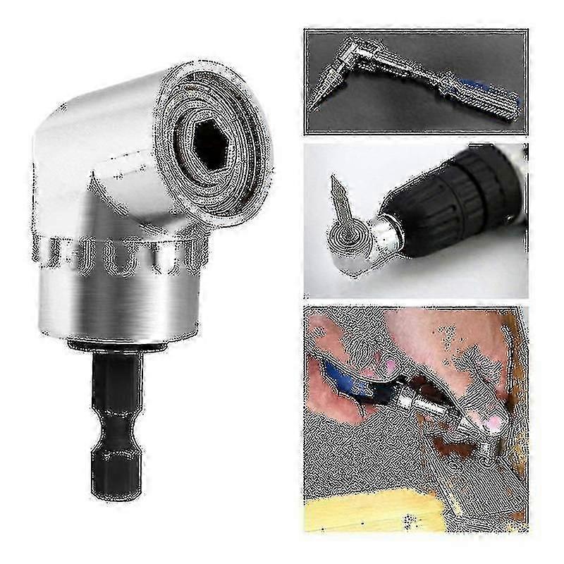 90 Degree Screwdriver Bit Hex Bit Socket Cornerer Adjustable Drill Bit Hand Tools Right Angle Screw Driver-coloryellow