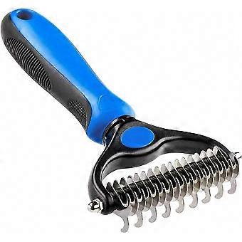 Quick Dematting 2-in-1 Pet Grooming Tool Dematting Comb for Dogs and Cats