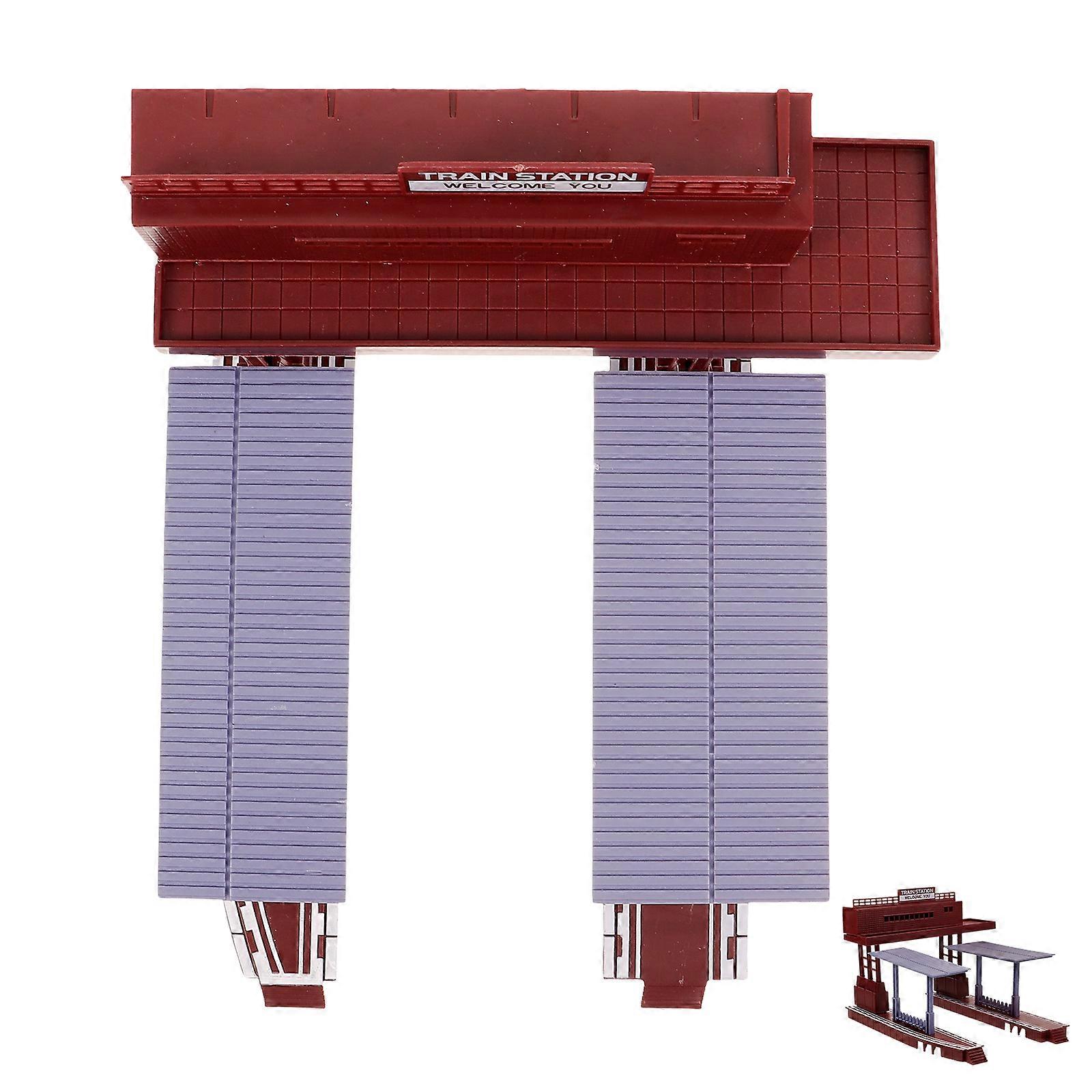 Platform Model for Decoration 4Pcs Train Accessories