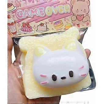 Cute Cat Squishy Sensory Toys, PVC Soft Squeezable Stress Relief Calming Toys for Children and Teens