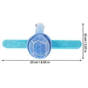 Pulsera de peluche con forma de animal para decoración, 2 unidades, color azul cielo.
