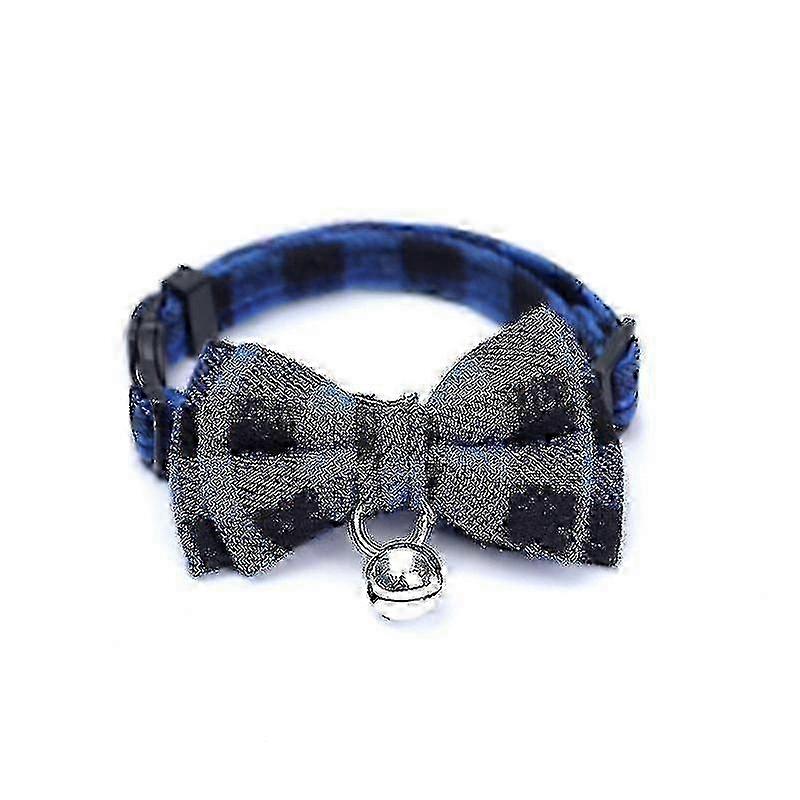 Adjustable Blue Pet Collar With Bell