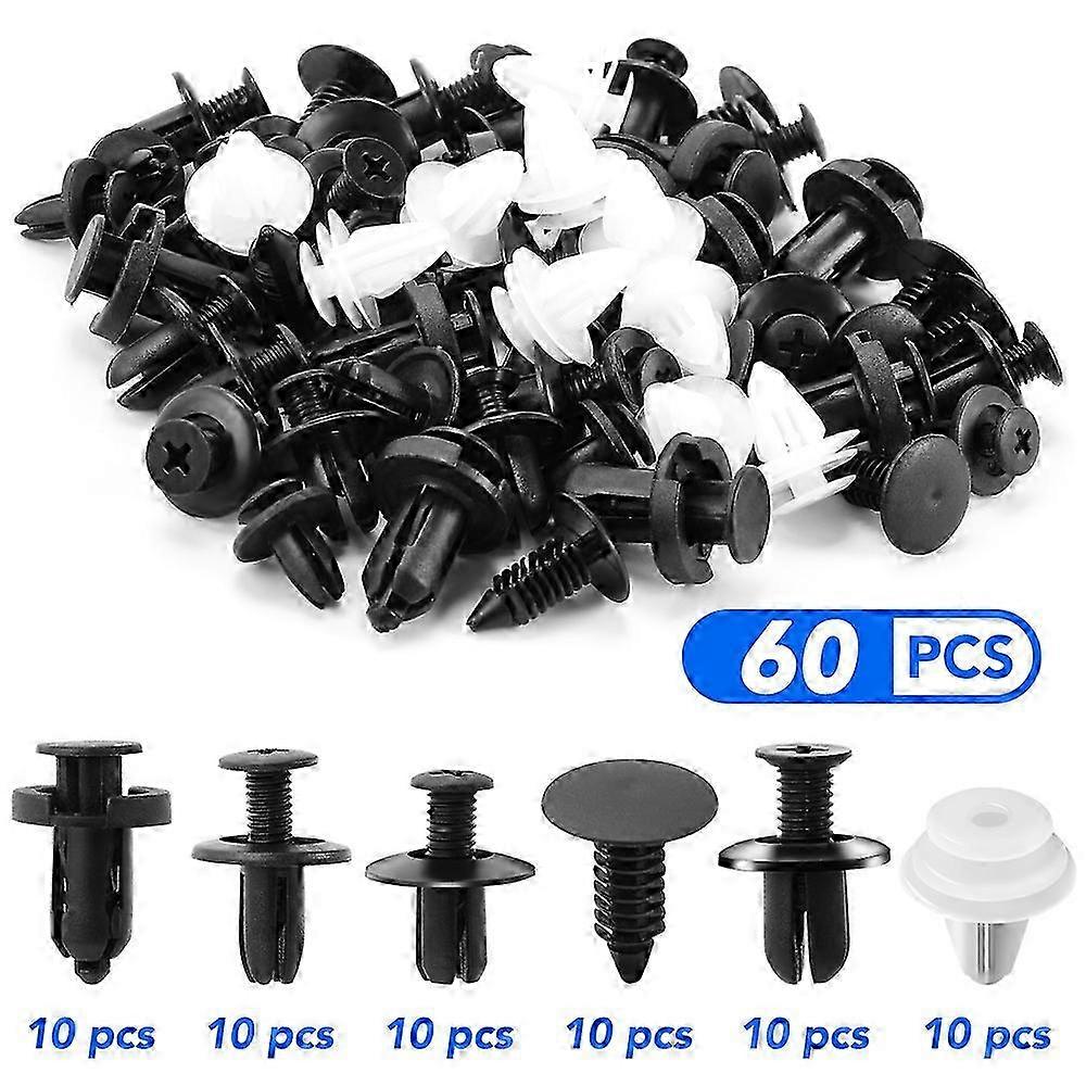 60-Piece Nylon Auto Trim Rivet Set