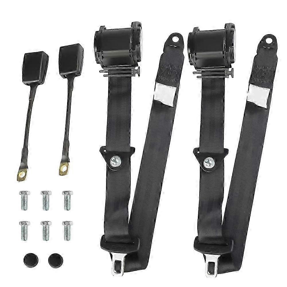 3-Point Retractable Adjustable Seat Belts