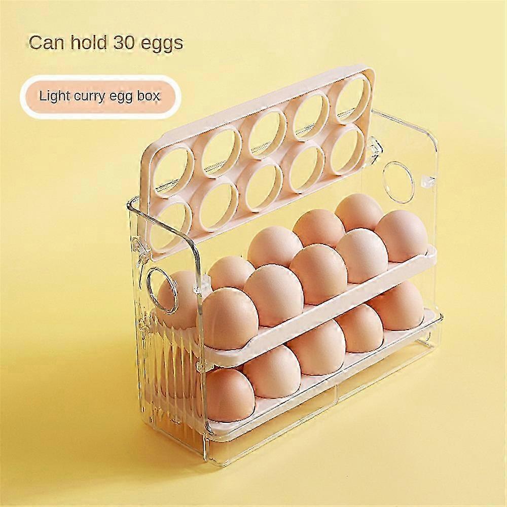 Slim Refrigerator Egg Box With Auto-Slide Access