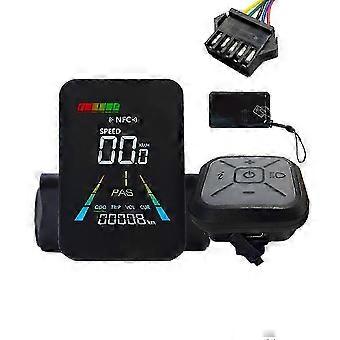 F3 E-Bike NFC LCD Display Misuratore animato a colori UART 24V/36V/48V/60V Scooter elettrico Misuratore LCD NFC Tachimetro SM5PIN