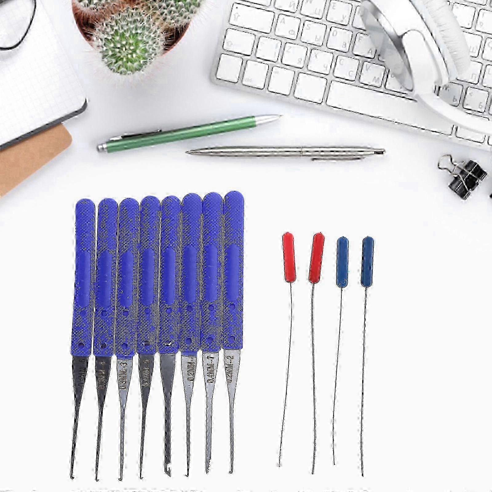 Broken Key Extractor Set with Hooks and Tweezers compatible with Locksmith Tools CU