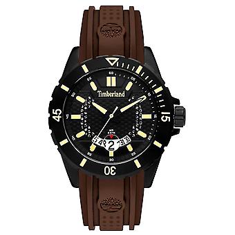 Timberland Medford relógio de quartzo analógico homem com pulseira de silicone 15578JSB-02P