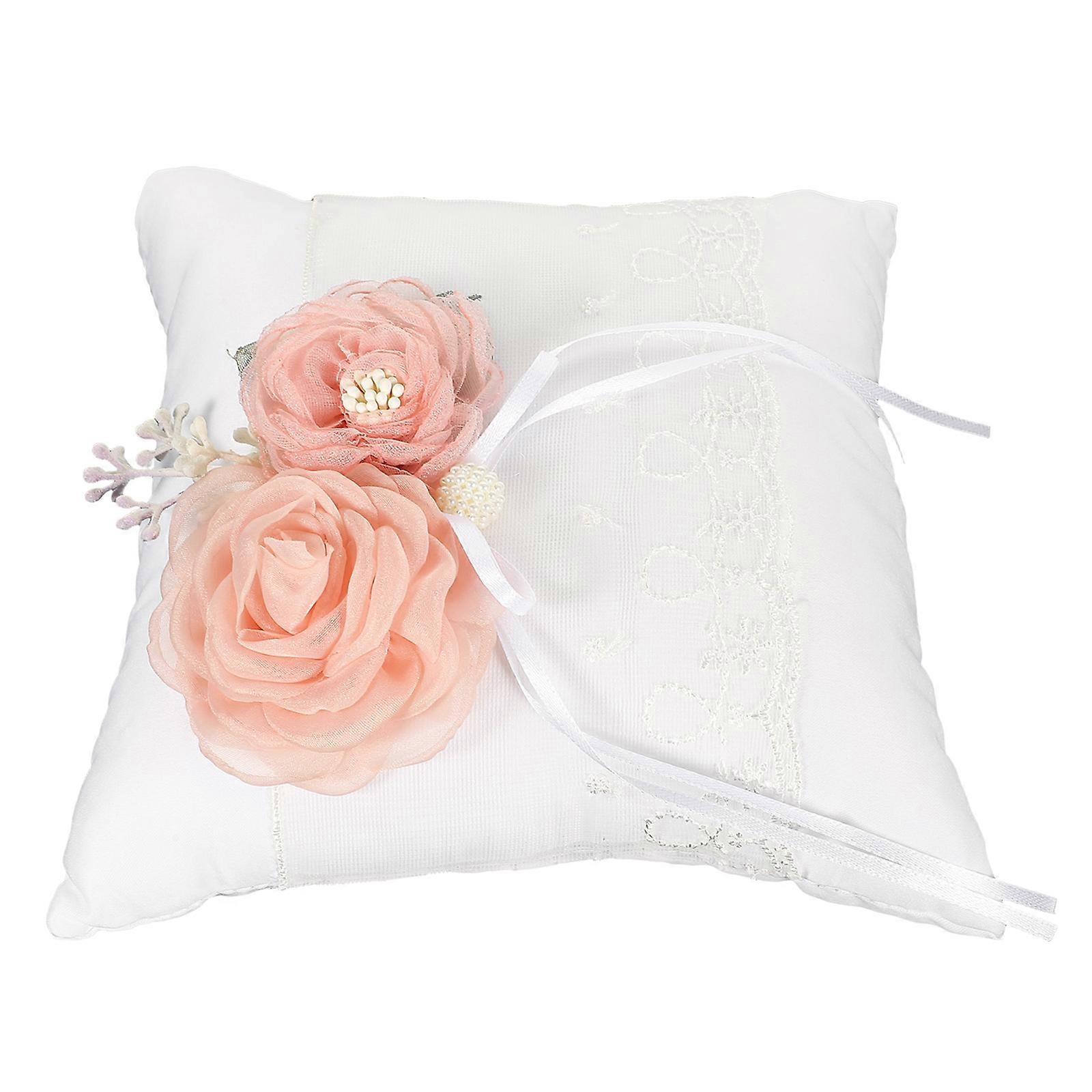 White Ring Cushion Cloth Material for Ring Wedding Supply
