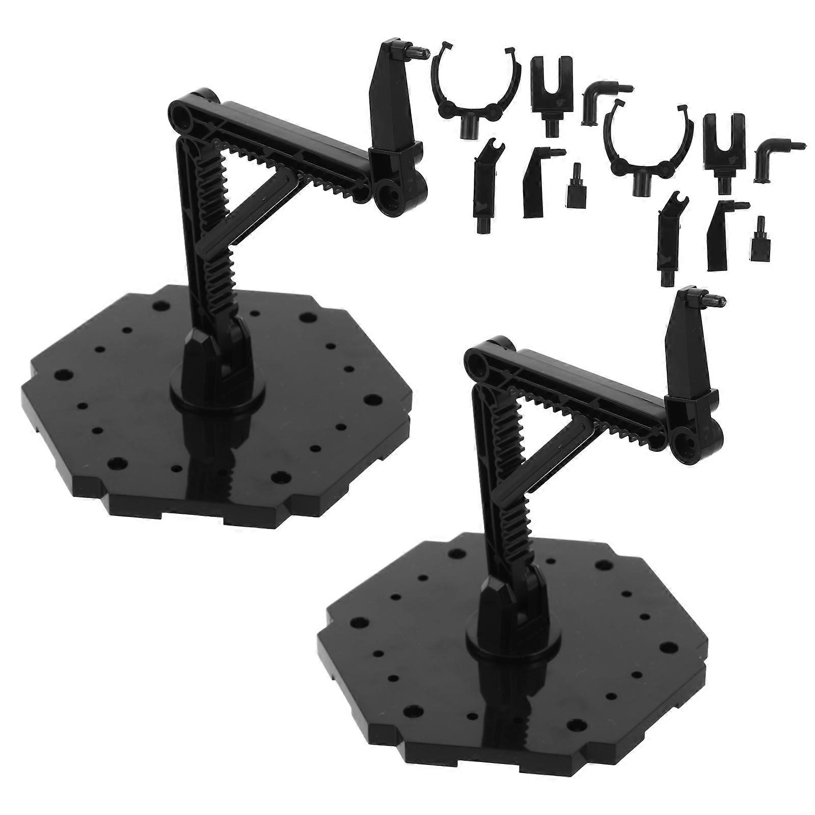 Figurine Display Stand Model Base for 6Sets Adjustable Action Figures