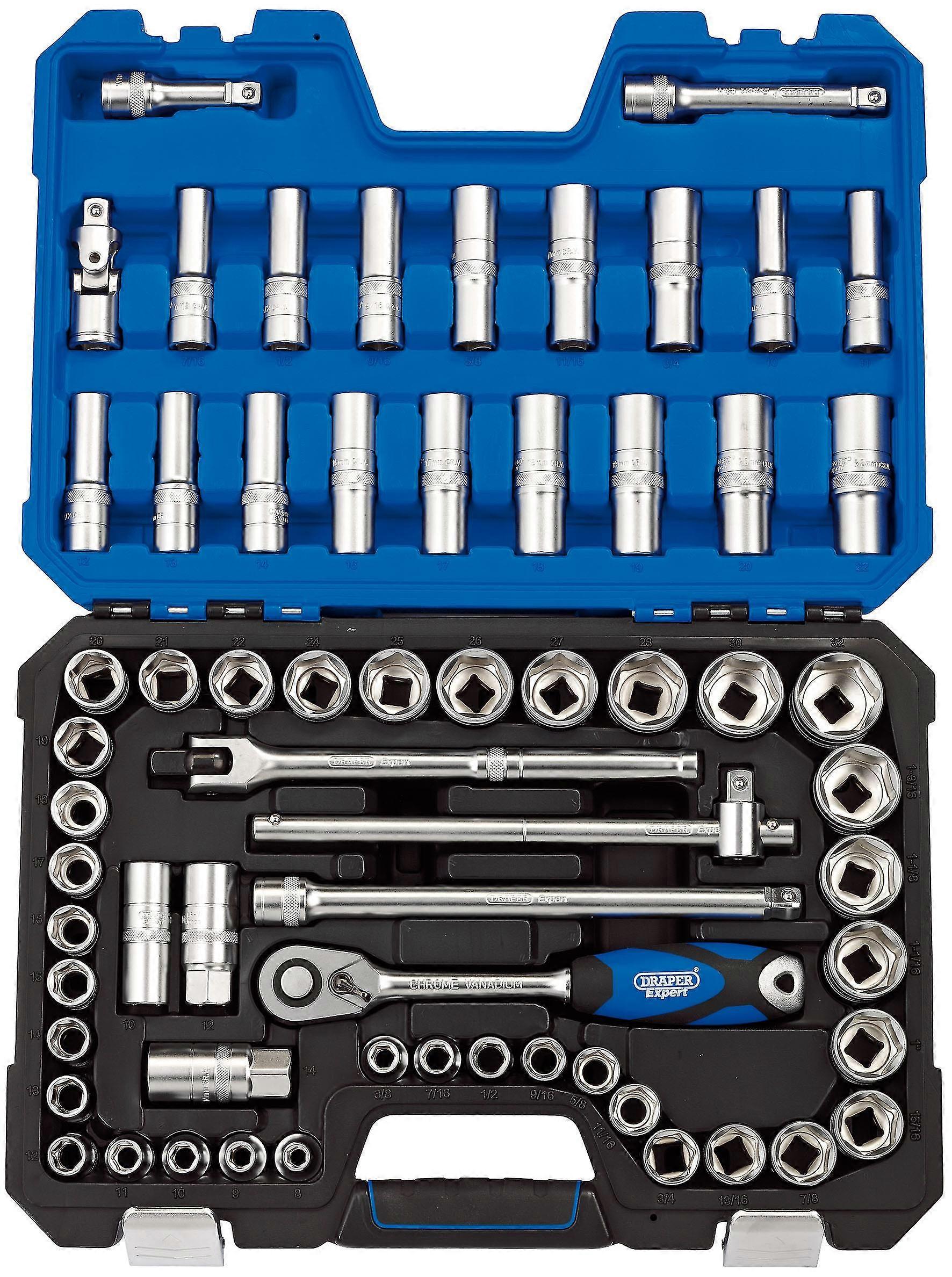 Draper 16456 1/2" Square Drive 63pc Socket Set