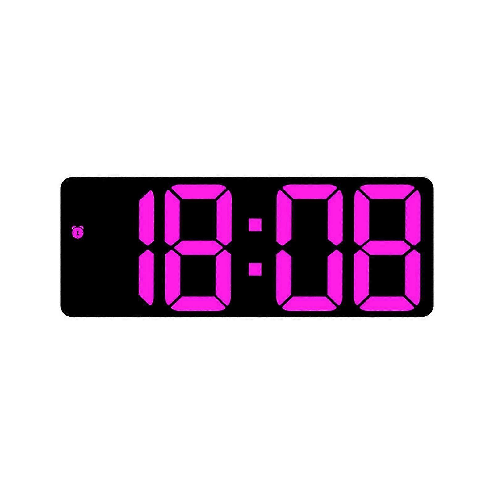 Digital Mirror Clock With Temp Alarm