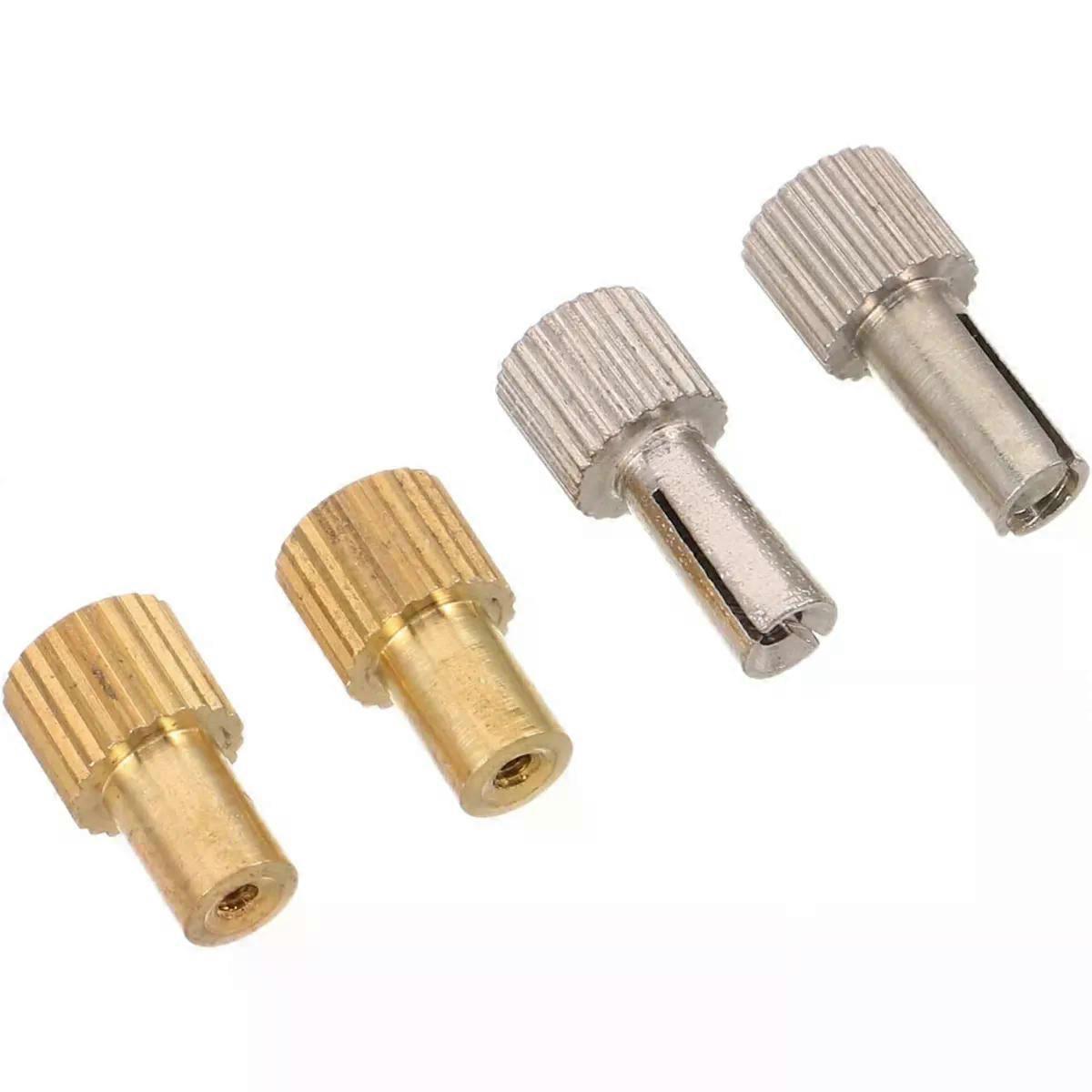 4pcs Metal Knurled Clock Repair Knobs for Alarm Time Setting