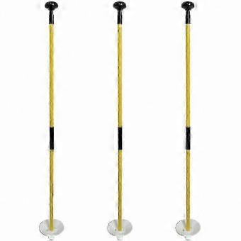 Fiberglass Golf Flag Sticks for Practice, 2-Section Mini Putting Green Flagpole Set for Yard Use