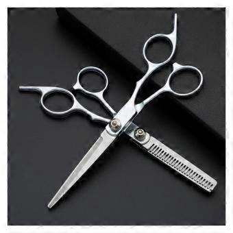 Professional Hair Cutting Scissors Set 6 Inch Stainless Steel Barber Shears 2pcs with Sharp Blades