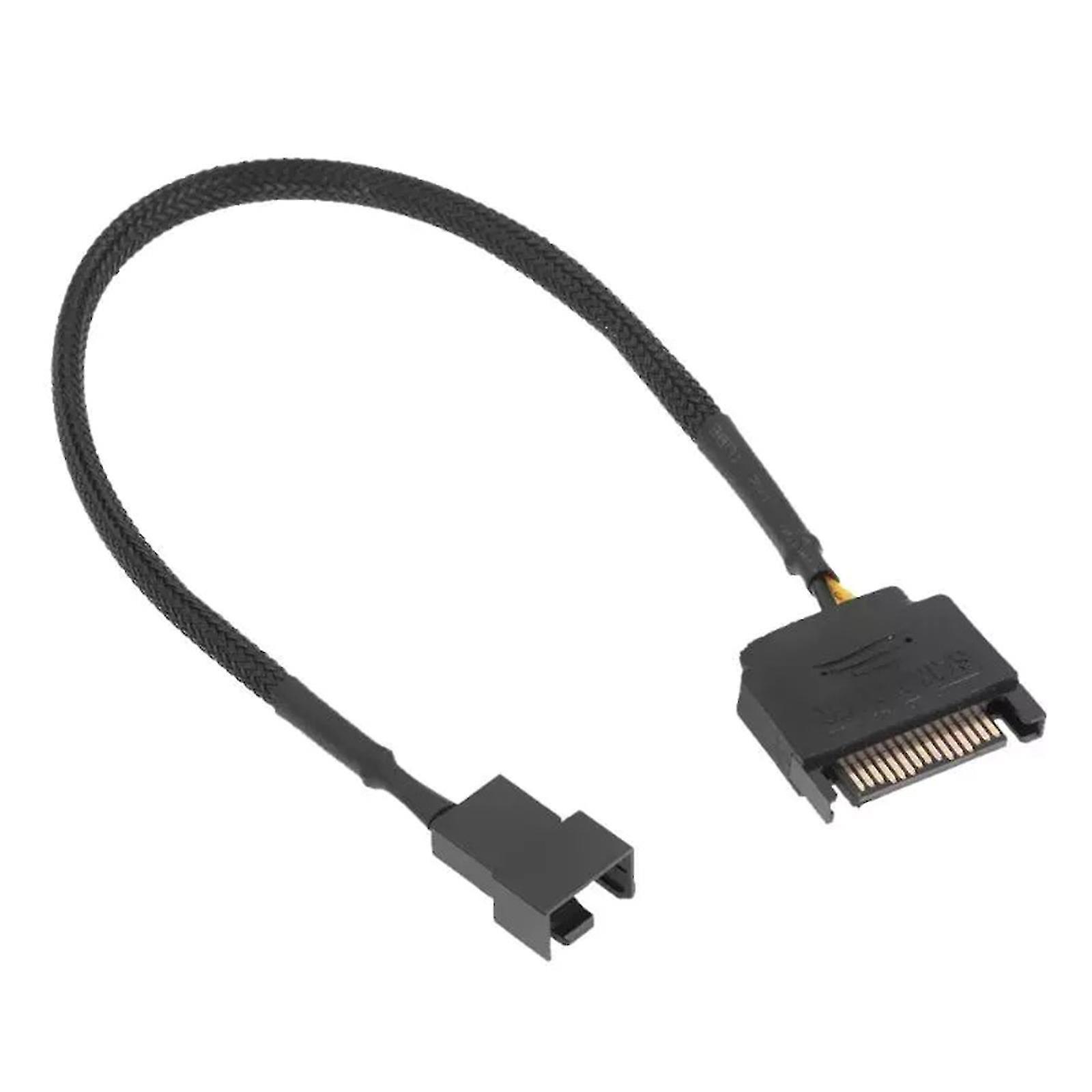 Sata 15 Pin a 1/2 Cooling Fan Interface Extension Cable Cable Conector