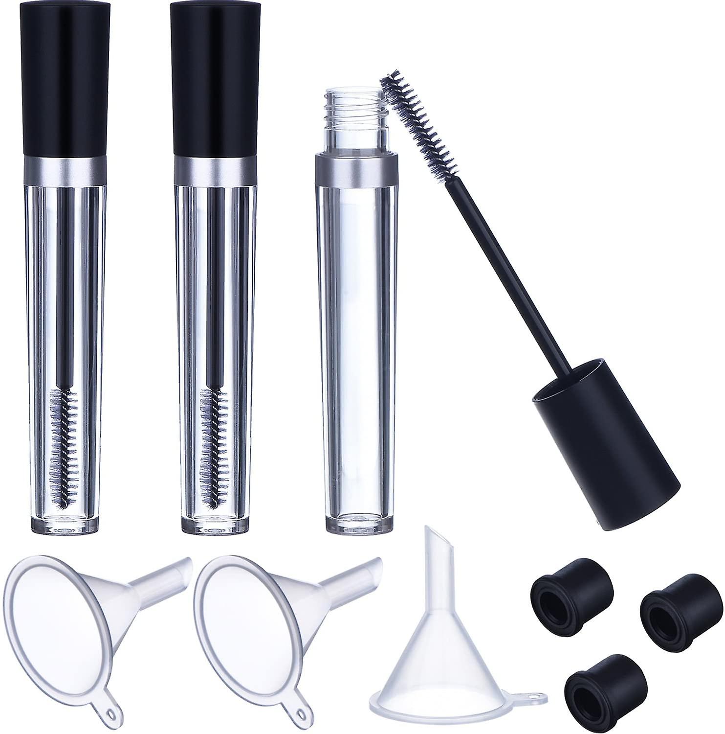 8ml Empty Mascara Tube With Eyelash Wand Container Bottle, Rubber Inserts,funnels Set