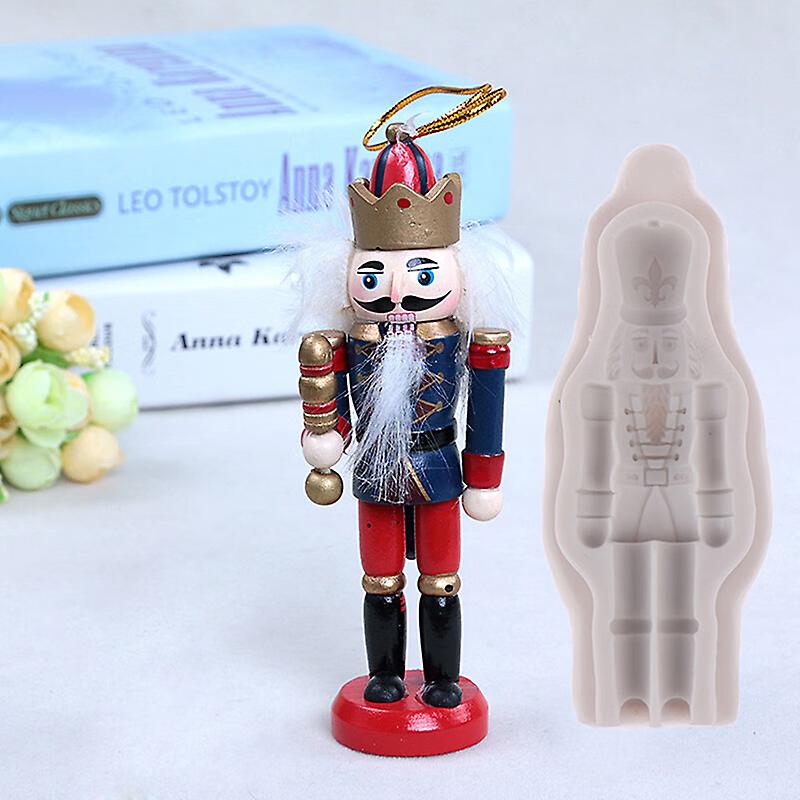 Nutcracker Solder Silicone Mold Sugarpaste Candy Chocolate Baking Mold Xmas Gift