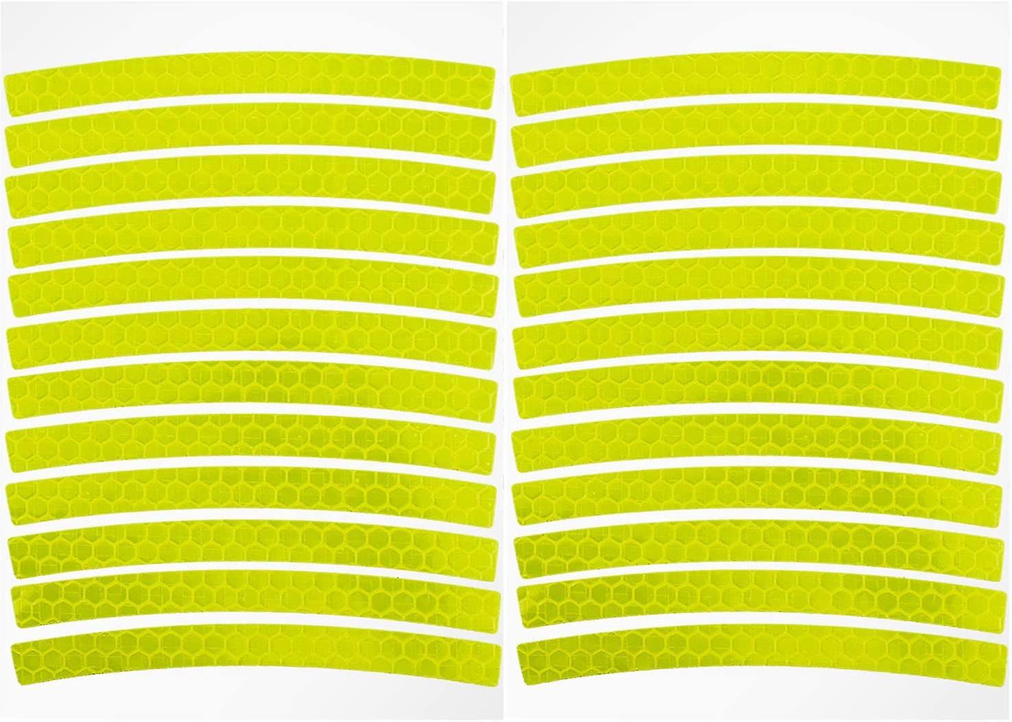 Reflectors Stickers 24-piece Set Stroller Reflector Set Reflective Foil Self-adhesive High Visibility In