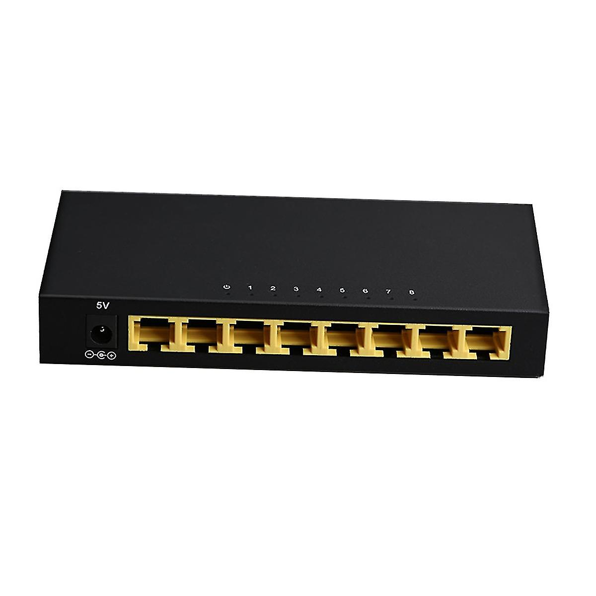 Txe155-8-port Gigabit Shell Switch Stable Transmission Plug And Play Eu Plug