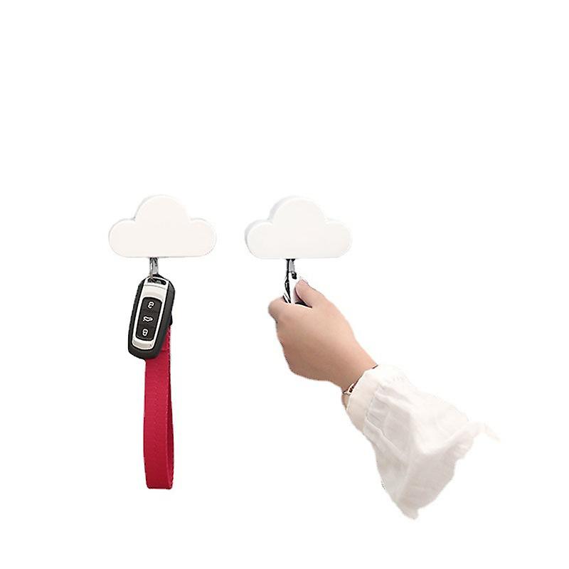 Magnetic Wall Mounted Key Holder Cute Cloud Key Holder Hook Key Holder(3pc)