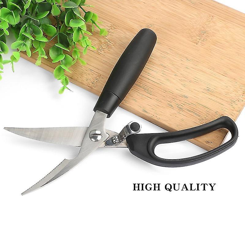 Stainless Steel Scissors Spring Loaded Poultry Shears Heavy Duty Kitchen Scissors