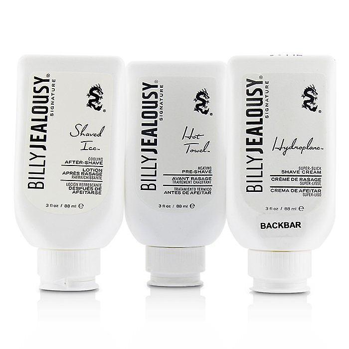 Billy Jealousy Signature Shave3some Kit : 1x Pre-shave 88ml + 1x Shave Cream 88ml + After-shave 88ml 3pcs