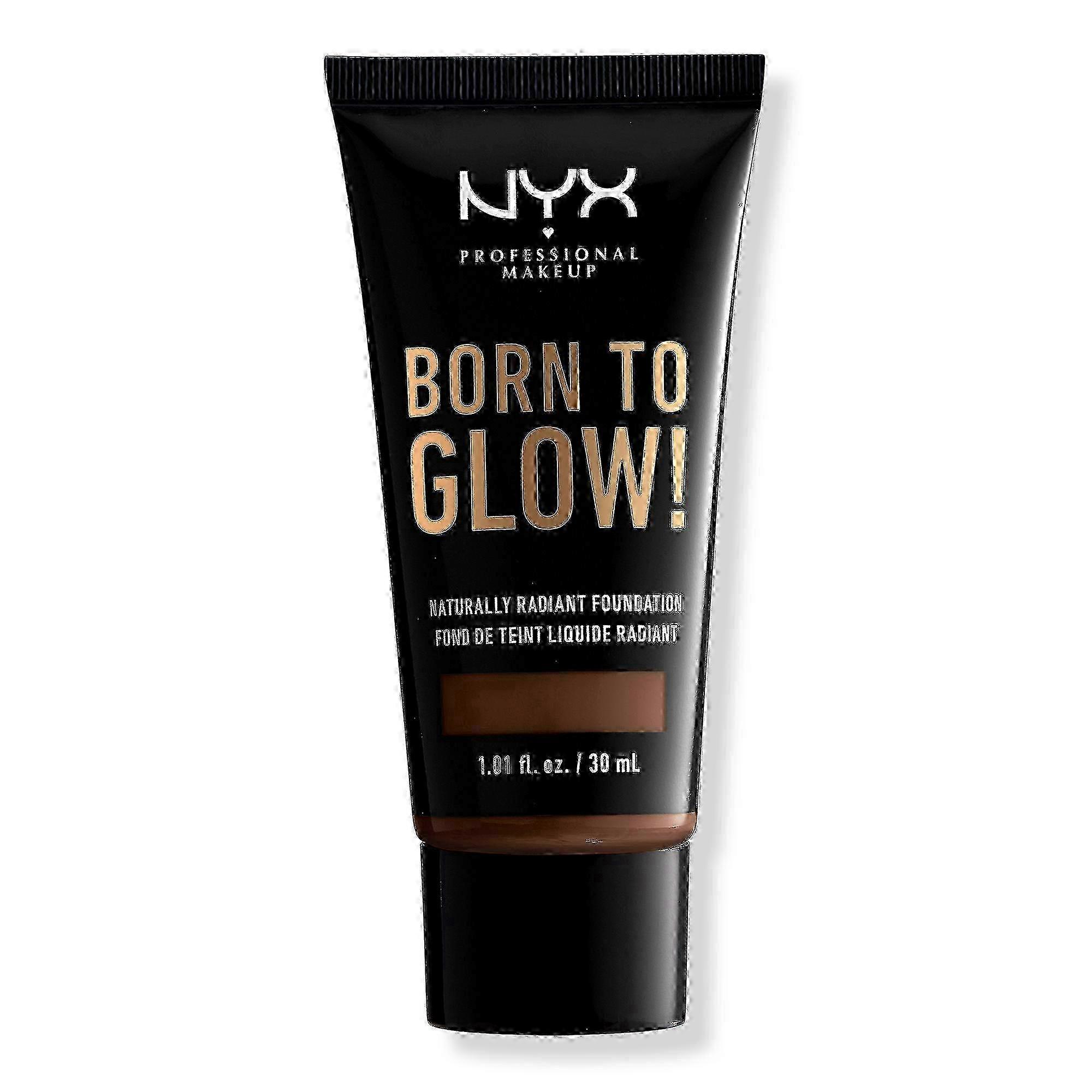 Nyx Professional Makeup Born To Glow Medium Coverage Naturally Radiant Foundation, Deep Cool, 1.01 Oz