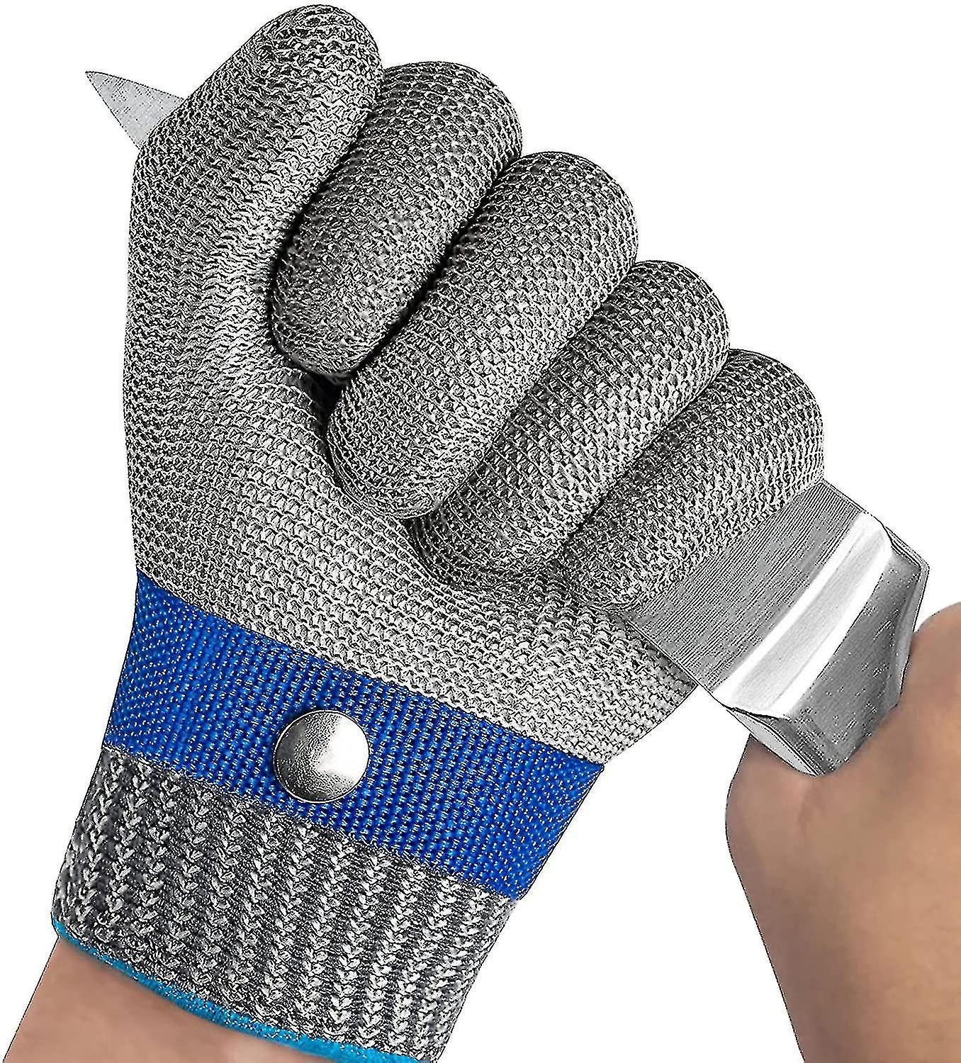 Guanti resistenti al taglio Cucina, protezione di livello 5 Guanti resistenti al taglio Guanto a catena Guanti da macellaio Guanto di ostrica per M...