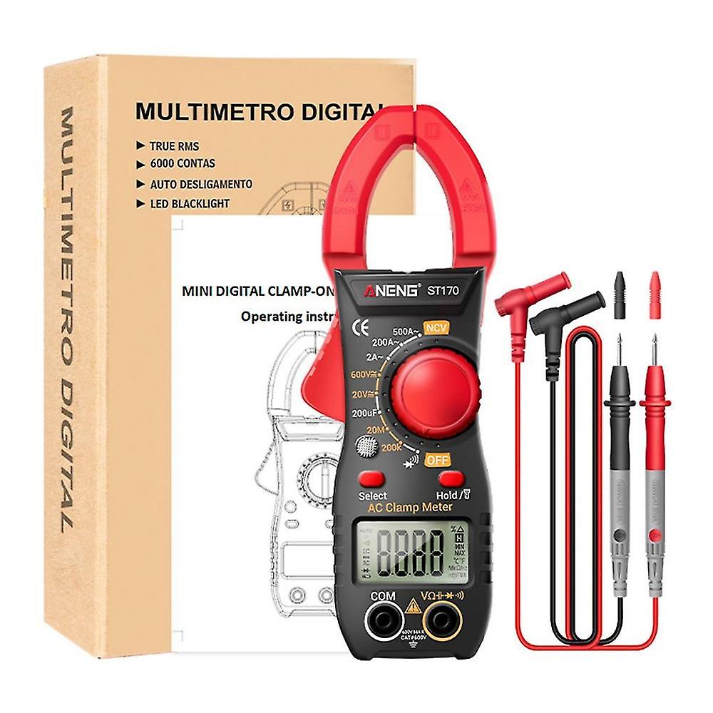 Aneng St170 Clamp Meter Digital Multimeter (red)