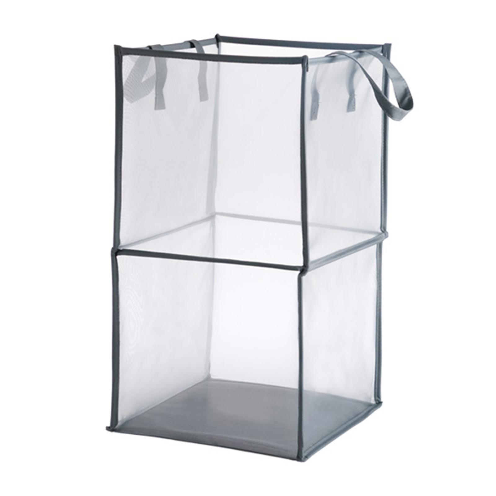 Collapsible Laundry Basket Large Capacity Mesh Laundry Hamper with Sturdy Handle for Home