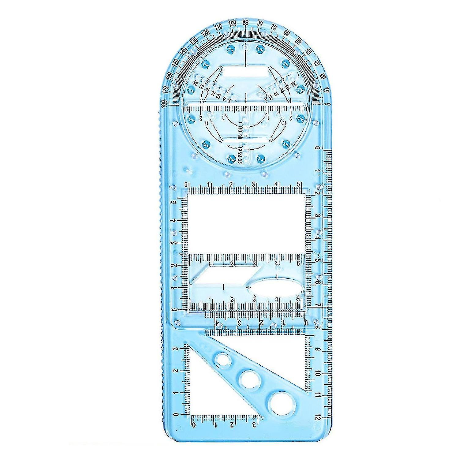 Multifunctional Student Math Ruler,multifunctional Rotatable Active Math Ruler Drawing Template