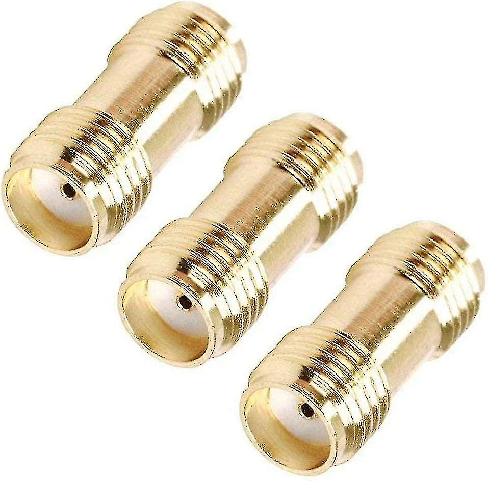 מתאם קואקסיאלי Sma מחבר שקע קואקסיאלי (זהב) 3 יחידות