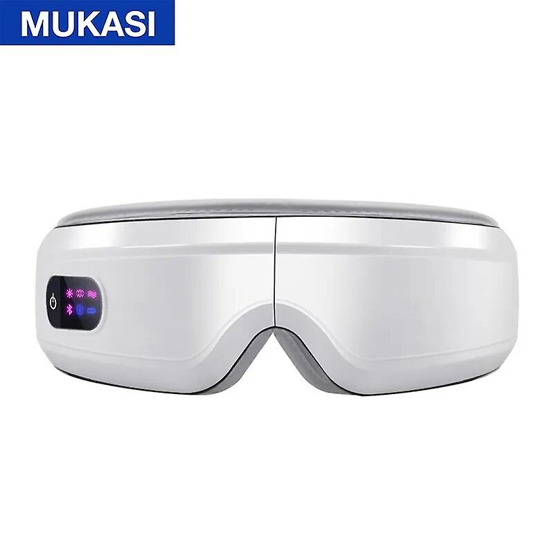 Heated Eye Massager For Migraines With Bluetooth Music Compression, Rechargeable Eye Mask, Reduce Eye Strain Dark Circle Dry Eye