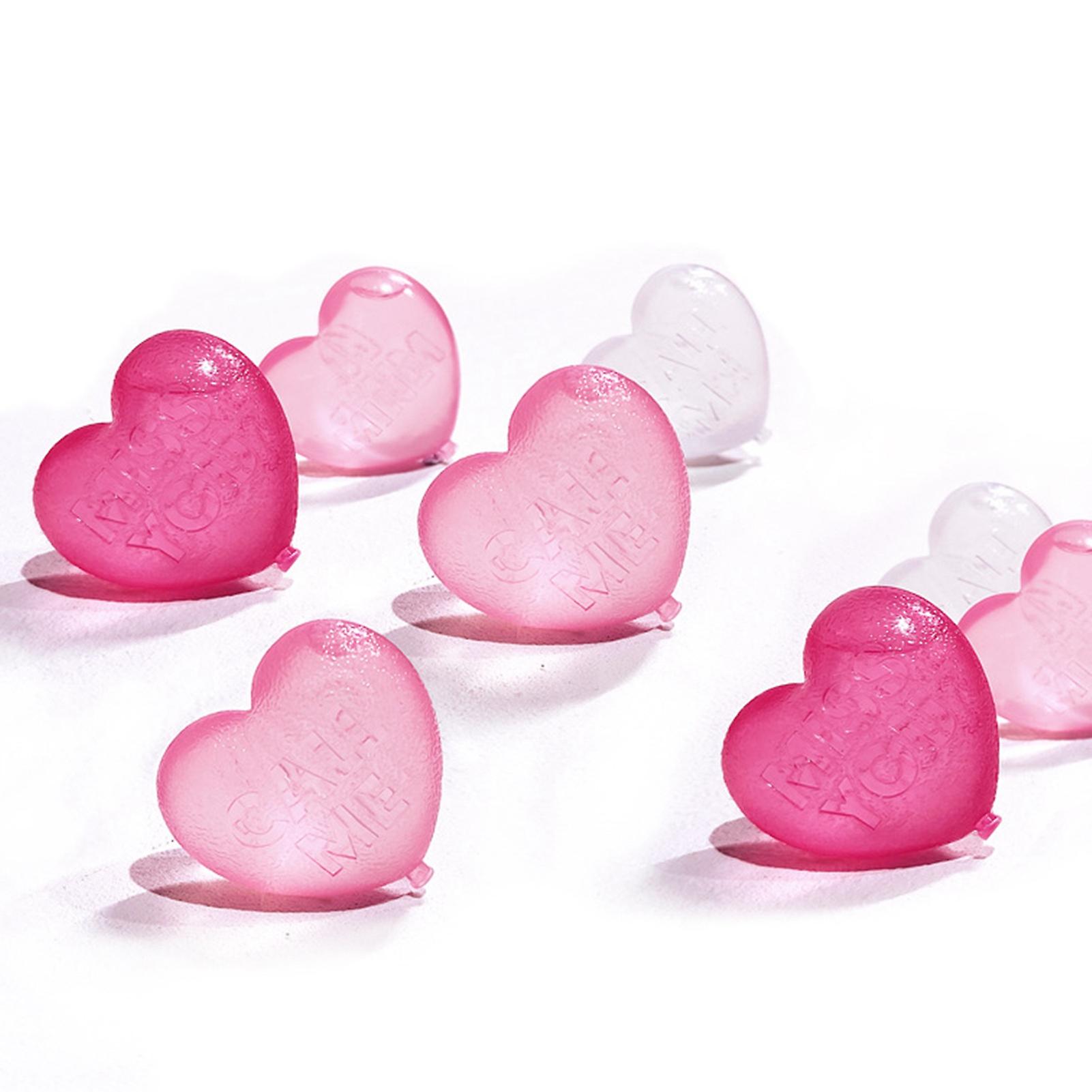15 Pack Reusable Heart Shaped Ice Cubes for Pure Water, Whiskey, Vodka, Coffee