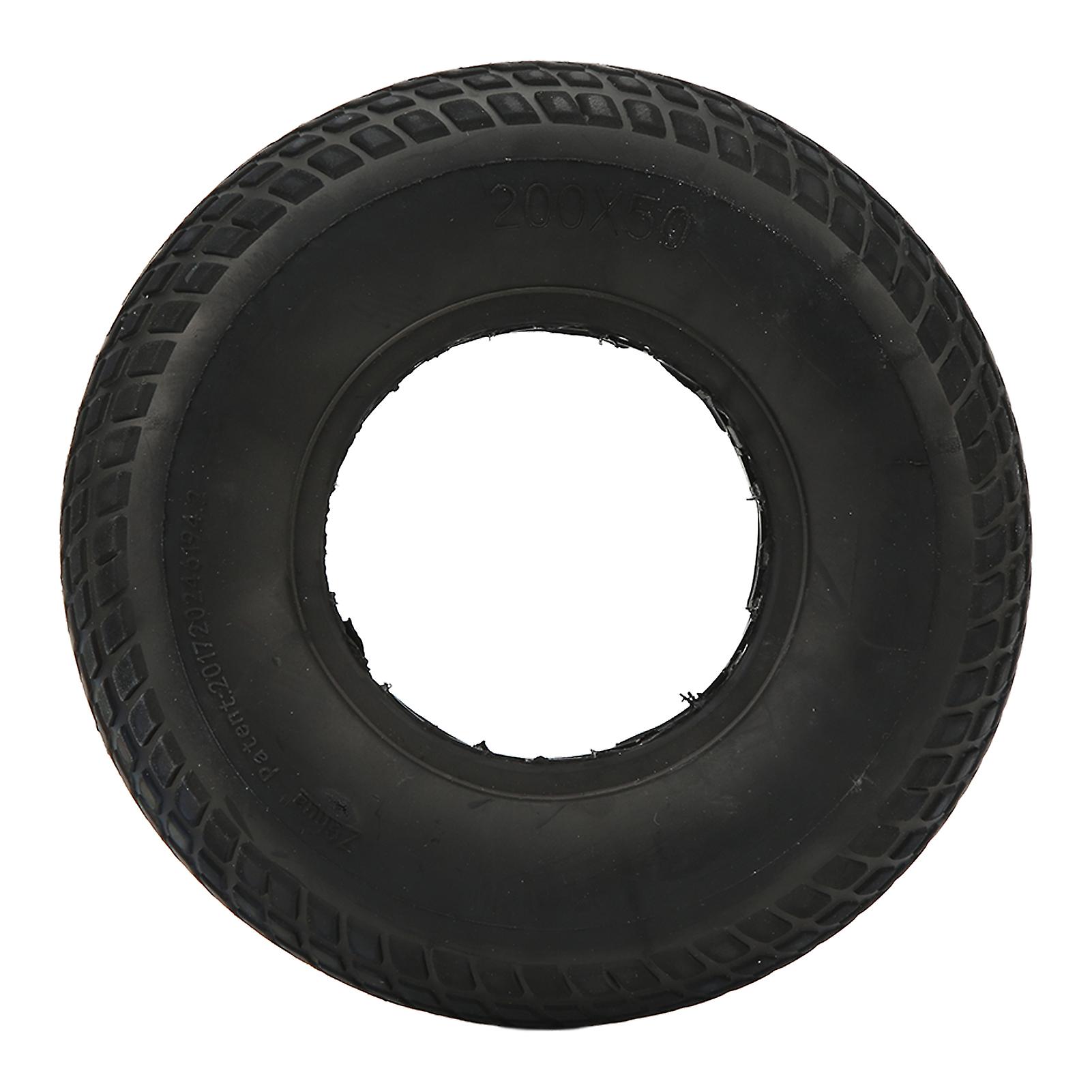 8 inch solid rubber tires, puncture-proof, shock-absorbing, explosion-proof, for electric scooter with 200 x 50 outer tire