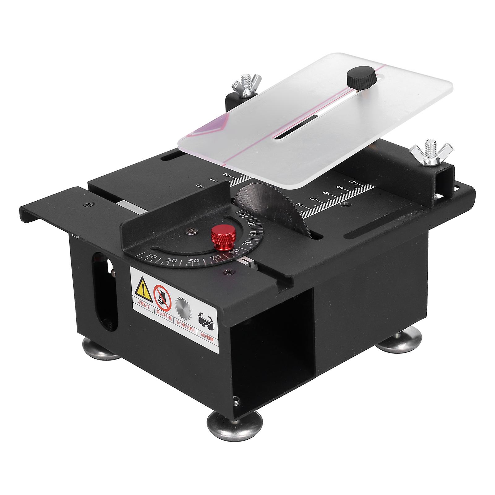 Table Saw Mini 100W Sliding Rail Adjustable Cutting Machine 110V?240V for WoodworkingUS Plug
