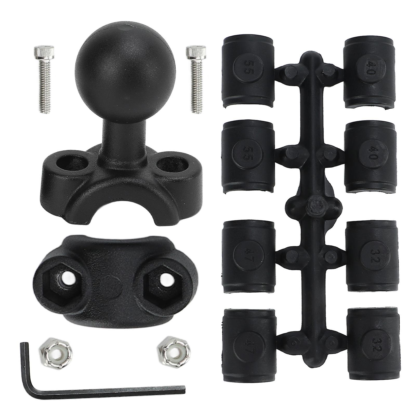Motorcycle Ball Head Adapter to 1" Ball Mount Base for 9-15mm/0.35-0.59" Diameter Rails