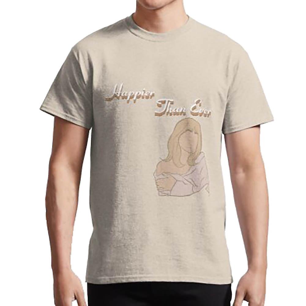 happier than ever tan T-shirt
