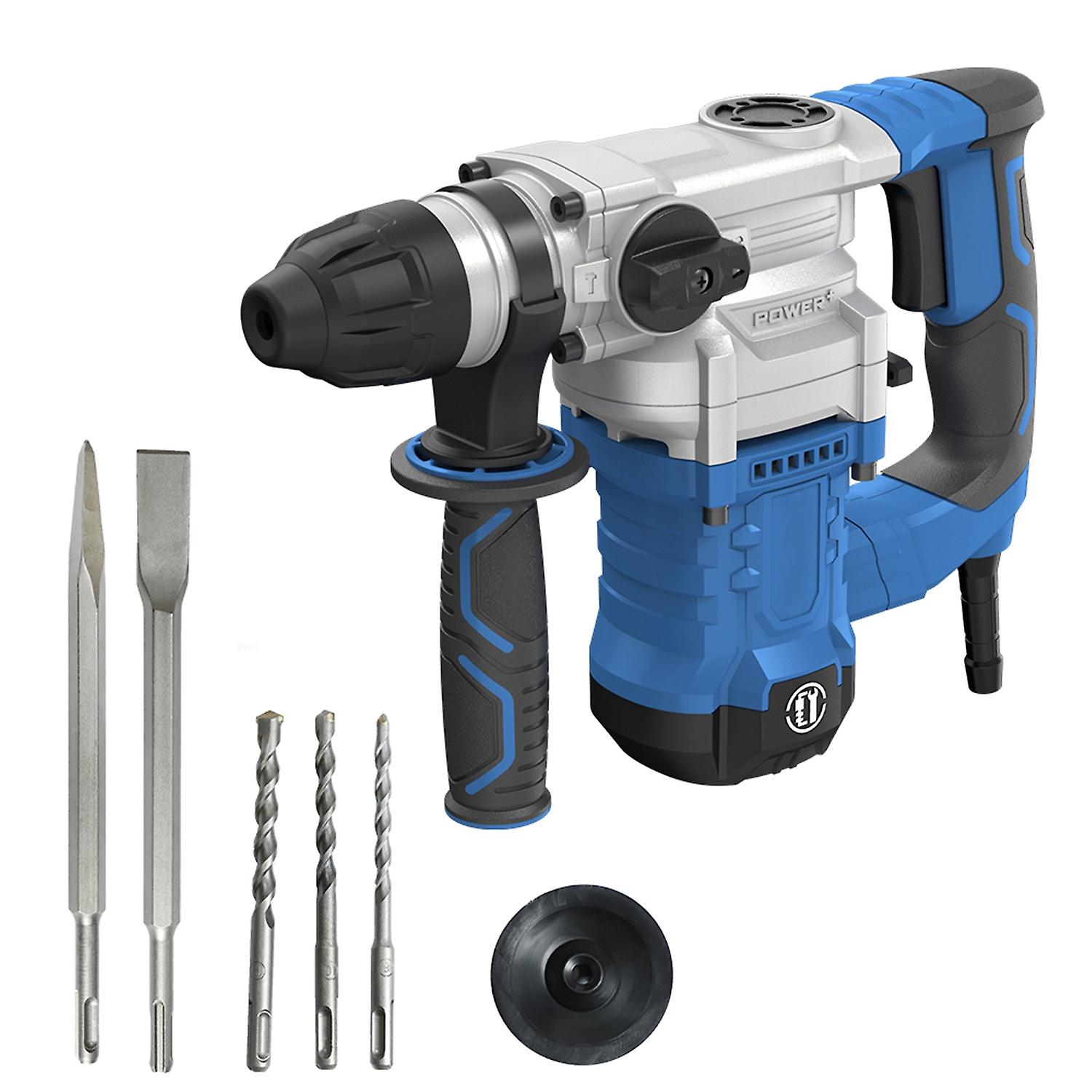 8 Amp 1000W SDS-Plus Rotary Hammer Drill with Vibration Control and Safety Clutch,Heavy Duty Demoli