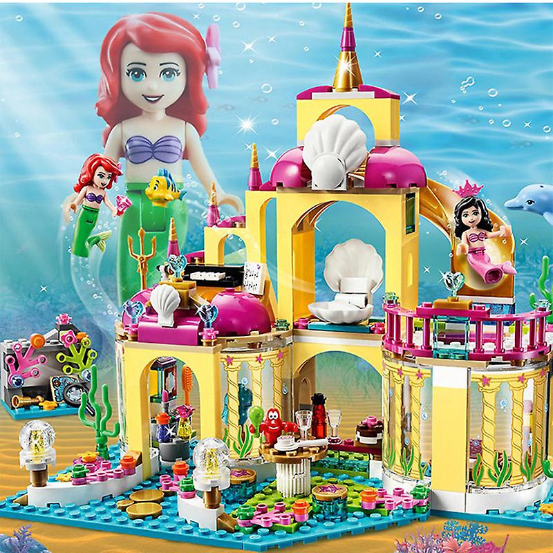 Mermaid Underwater Palace The Same Building Block Toy Kids Hand-on Ability Development Birthday Gift