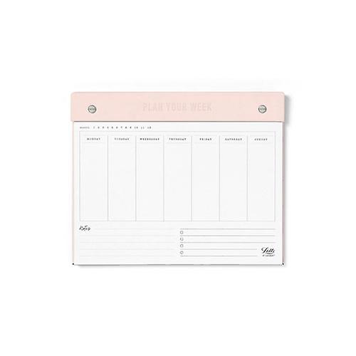 ROSEWATER Letts Conscious Undated Weekly Notepad for Organizing Tasks and Plans