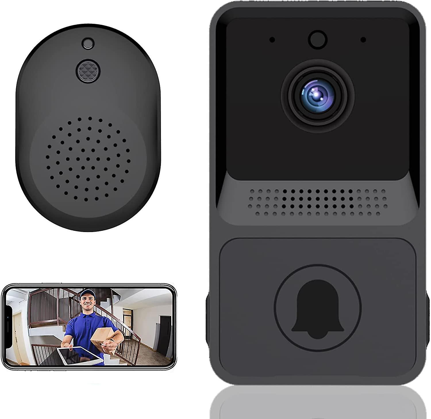 Wireless Remote Video Türklingel, Smart Video Türklingel Home Intercom Hd Nachtsicht Wifi Aufladung, Smart Türklingel, Zwei-Wege-Gespräch, App-Steuerung