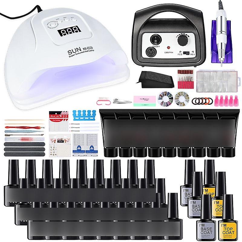 Full set of diy beginner nail phototherapy machine tool set with nail polisher