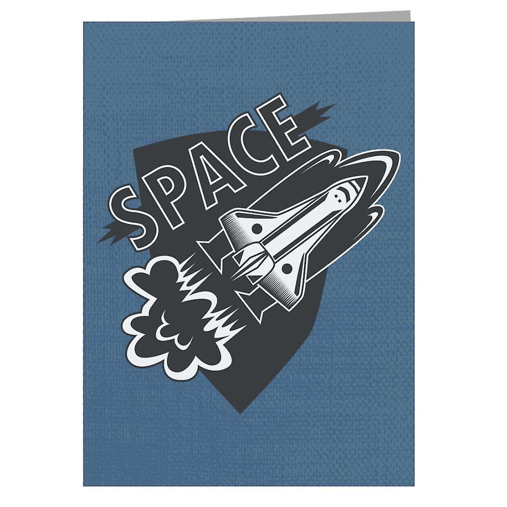 NASA Space Rocket Takeoff Greeting Card