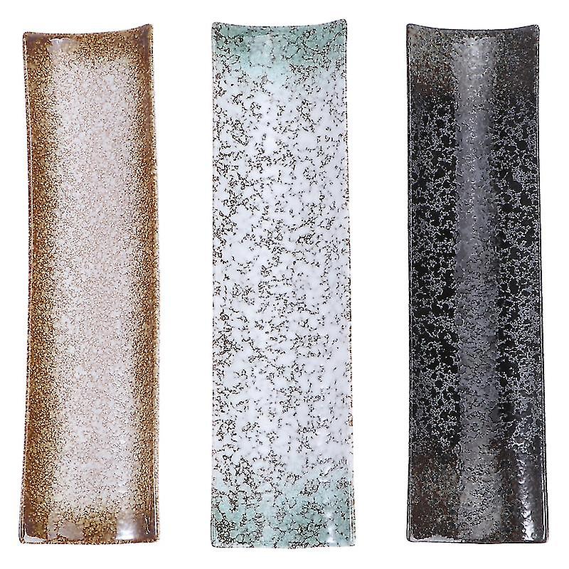 3pcs Ceramics Sushi Plate